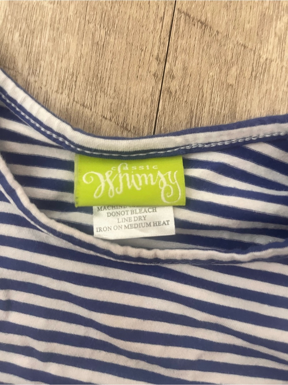 Blue Stripe Pumpkin Hem Kids Top by Gymboree - Picture 3 of 3